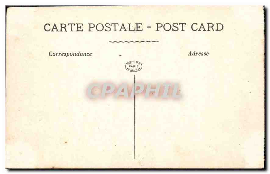CPA Paris Jardins du Parvis Notre Dame — Rückseite