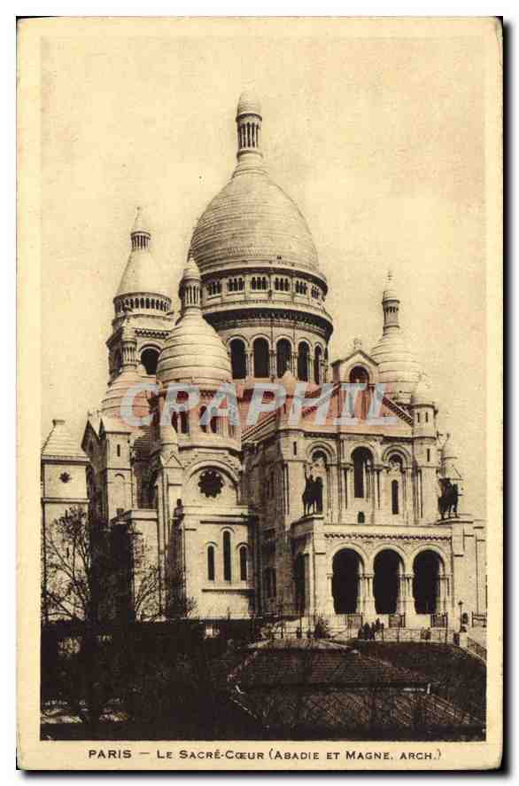 CPA Paris Le Sacre Coeur (Abadie et Magne arch)