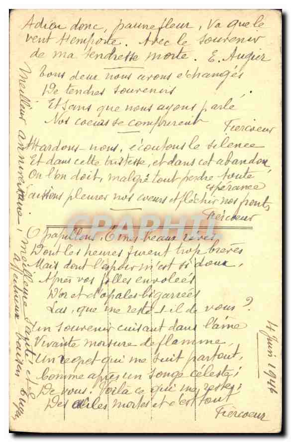 CPA Paris Le Sacre Coeur (Abadie et Magne arch) — Verso