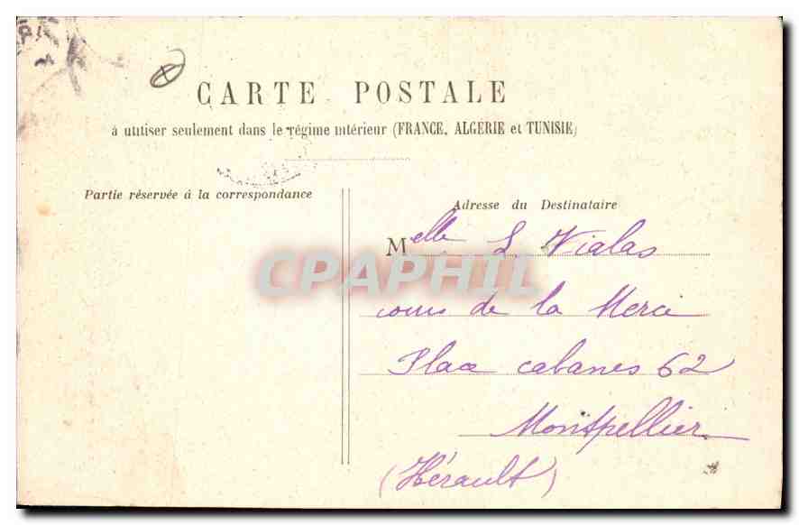 CPA Paris Eglise de la Sorbonne — Verso