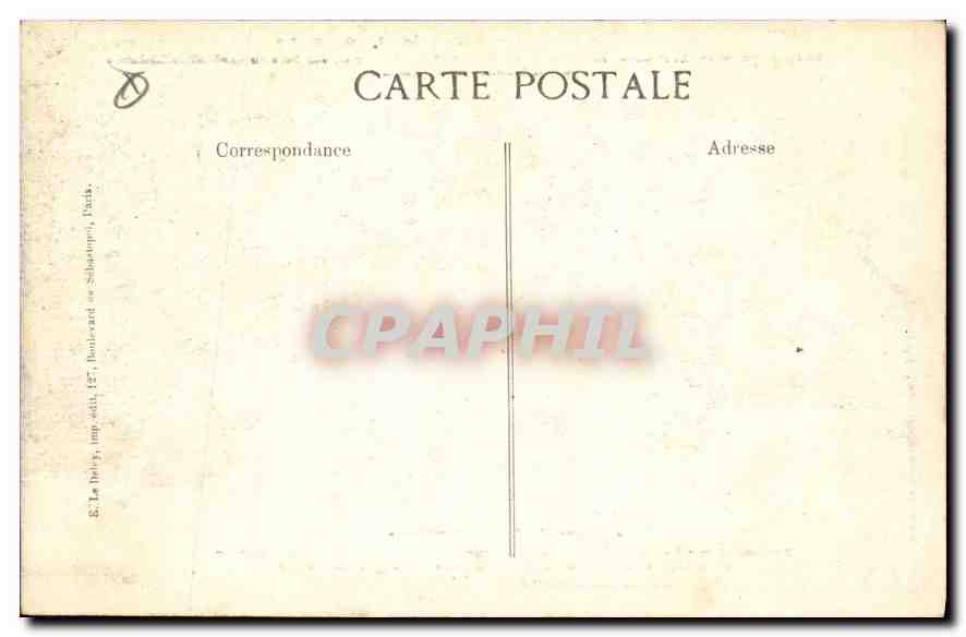 CPA Paris Place de la Sorbonne — Rückseite