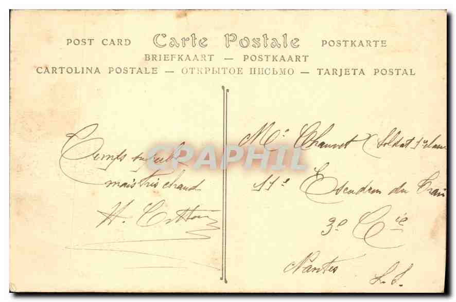 CPA Paris Perspective du Pont Alexandre III — Verso