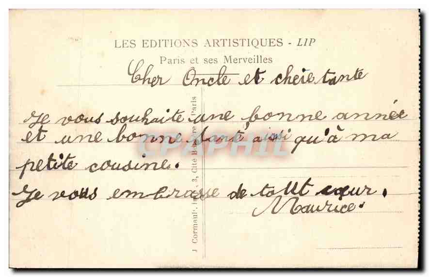 CPA Paris Les Zuileries l'Arc de Triomphe du Carrousel — Rückseite