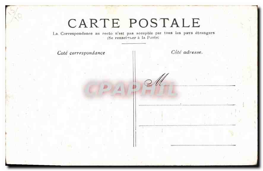 CPA Paris Notre Dame — Verso