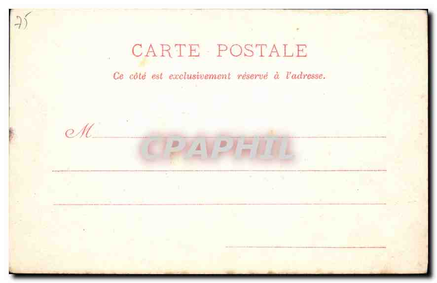 CPA Paris Le Grand Palais — Rückseite