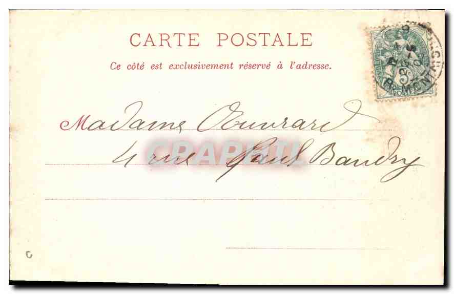 CPA Paris Bois de Boulogne Etude en autonne — Rückseite