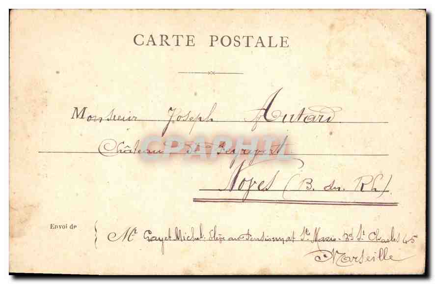 CPA Paris Notre Dame — Verso