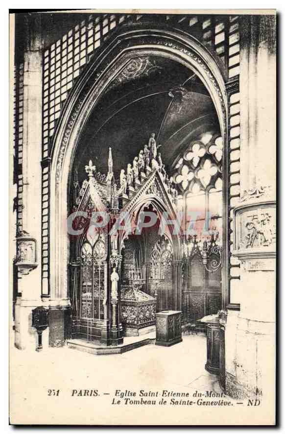 CPA Paris Eglise Saint Etienne du Mont Le Tombeau de Sainte Genevieve