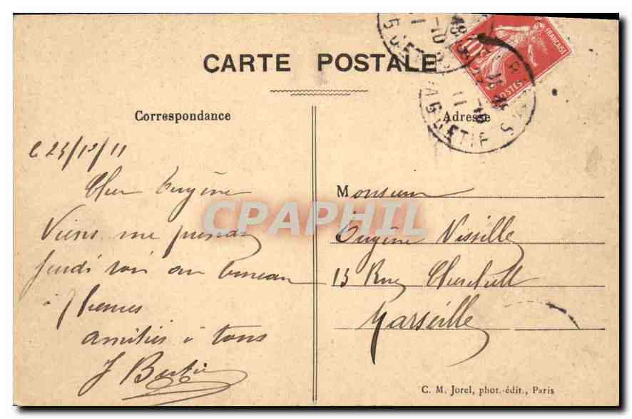CPA Paris Vue generale de la Place de l'Etoile — Verso