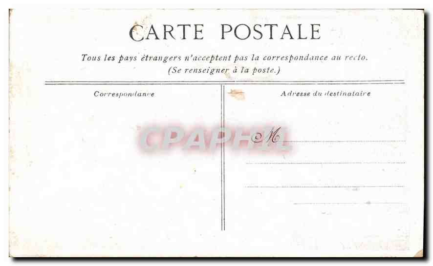 CPA Paris Le Monument de Raffet (Jardin du Louvre) — Verso