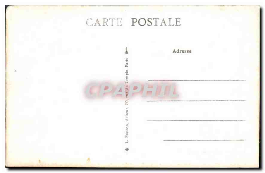 CPA Paris Montmartre Le Calvaire — Rückseite
