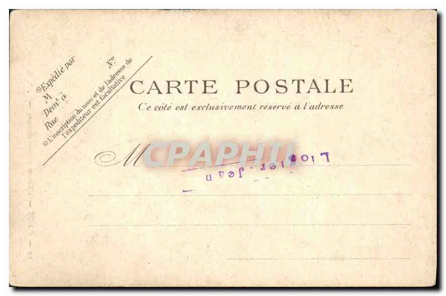 CPA Paris L'Eglise Saint Gervais — Verso