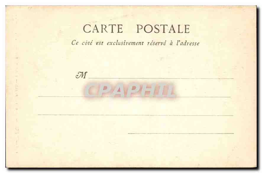 CPA Paris La Cathedrale Portail Est — Rückseite