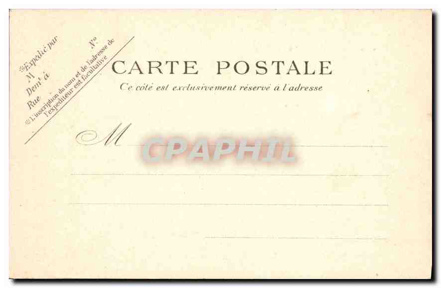 CPA Paris La Passerelle du Parc Monceau — Rückseite