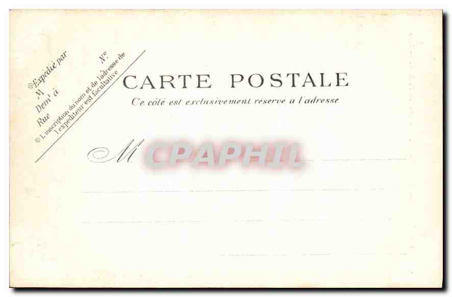 CPA Paris L'Hotel des Invalides — Verso