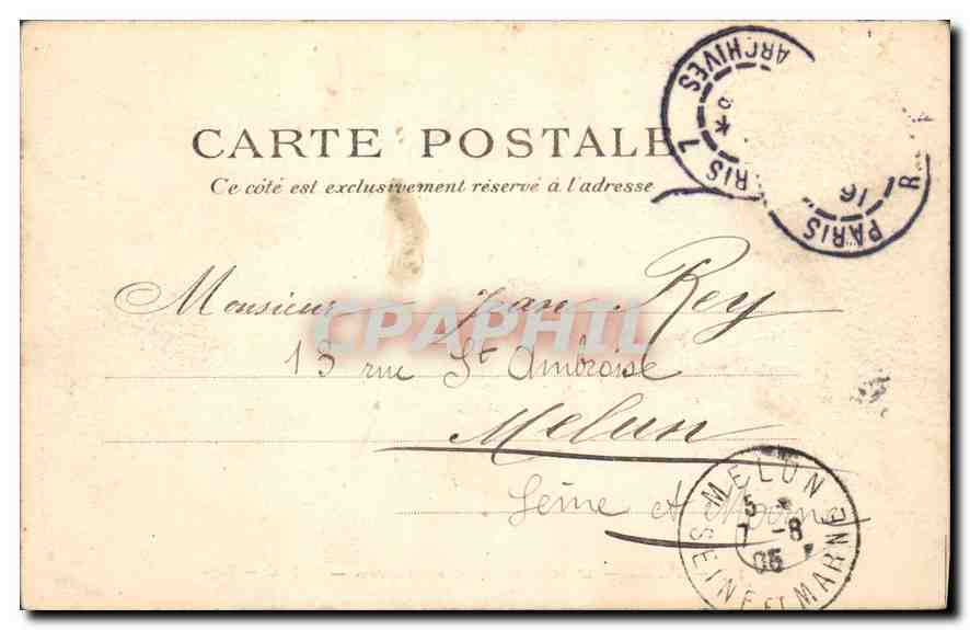 CPA Paris Le Font Du Parc Montsouris — Rückseite