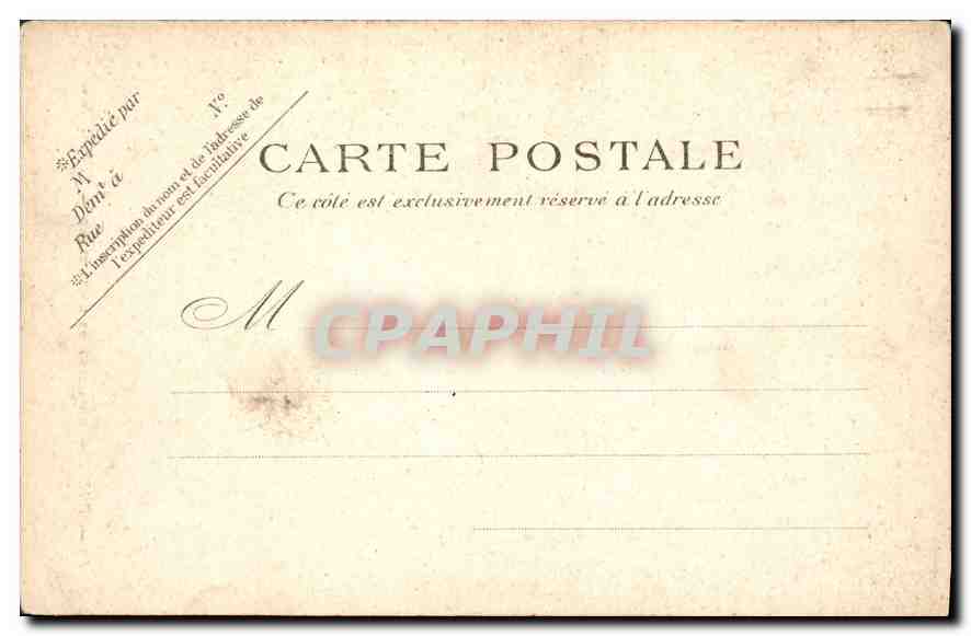 CPA Paris Monument de Louis Blanc — Rückseite