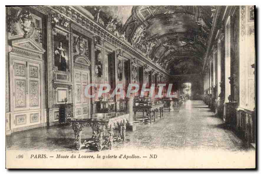 CPA Paris Musee du Louvre la galerie d'Apollon