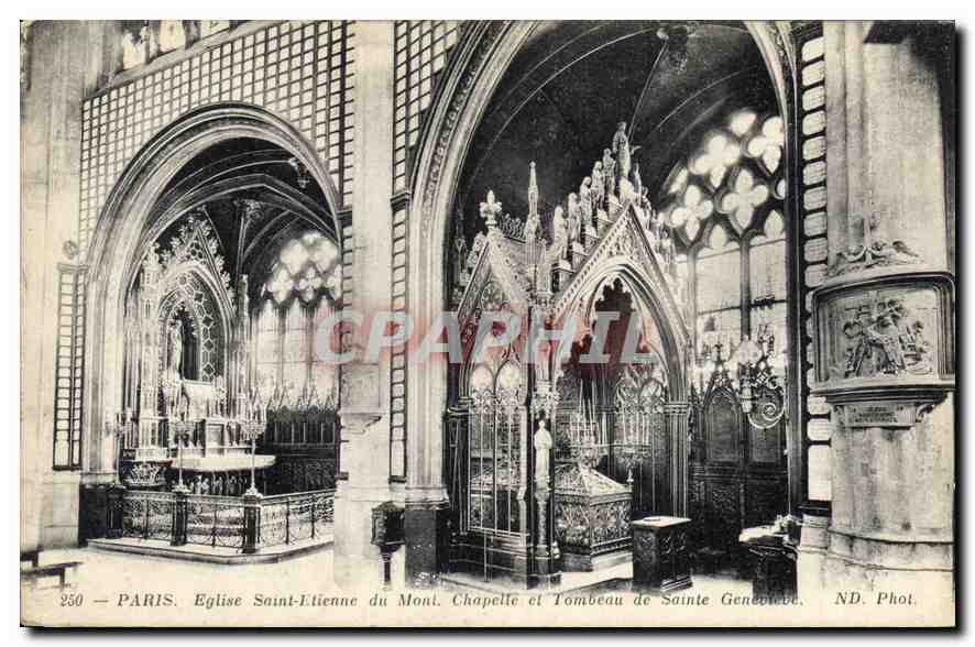 CPA Paris Eglise Saint Etienne du Mont