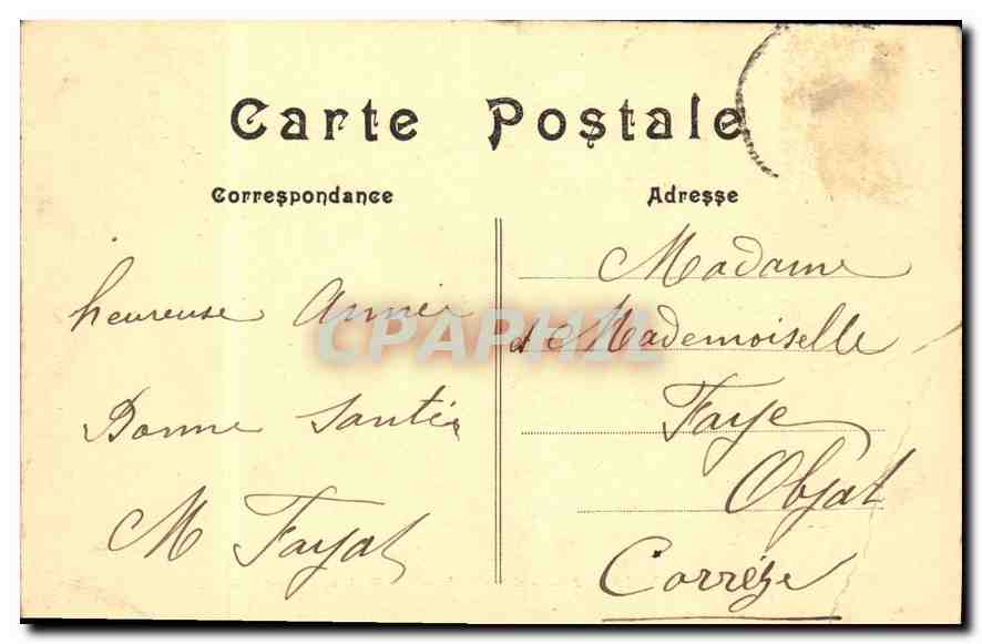 CPA Paris Portait principal de Notre Dame — Verso