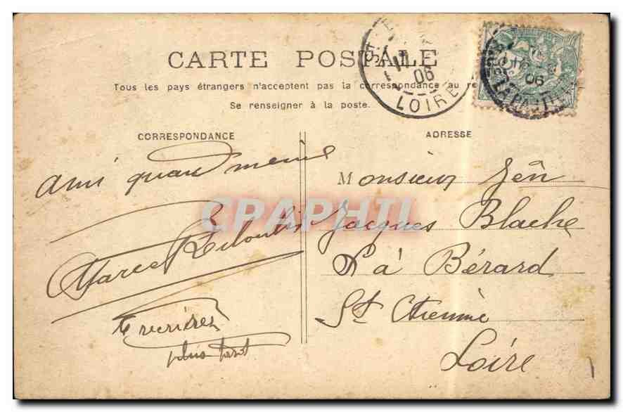 CPA Paris Place de la Concorde — Rückseite