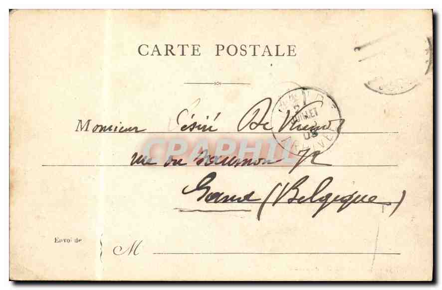 CPA Paris Le Palais de Justice — Rückseite