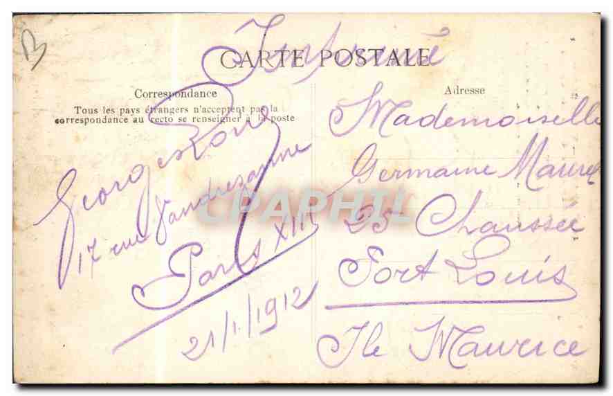 CPA Paris Eglise St Serverin et rue des Pretres St Severin — Rückseite
