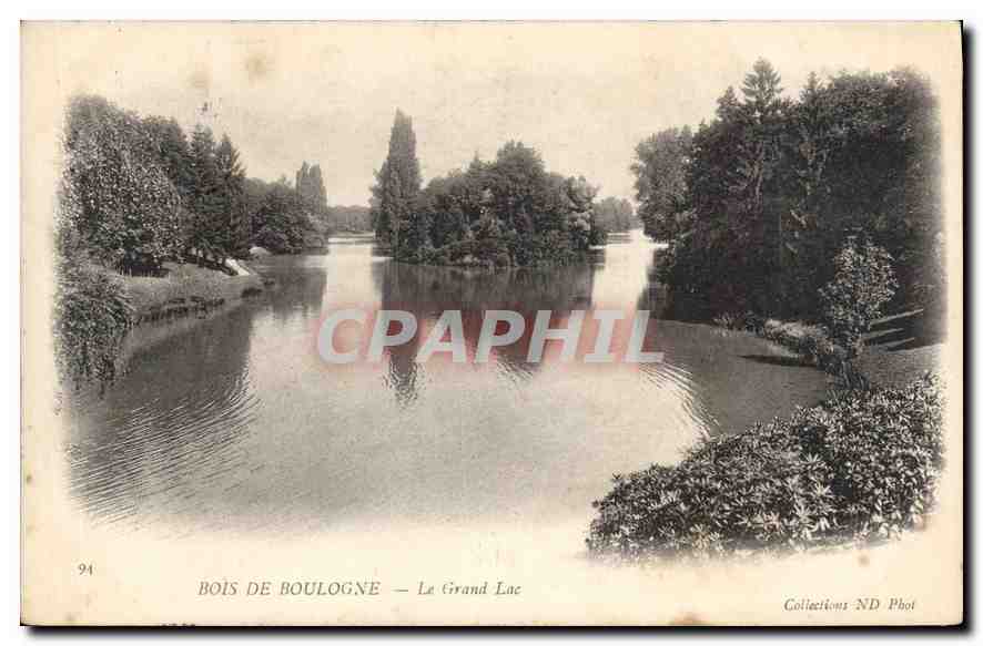 CPA ParisBois de Boulogne Le Grand Lac