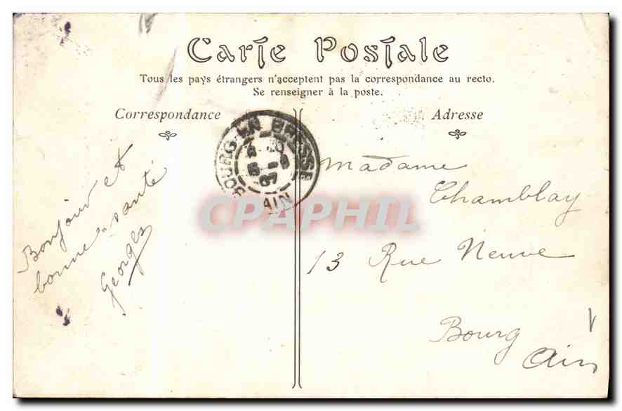 CPA Paris Le Triomphe de la Republique — Rückseite