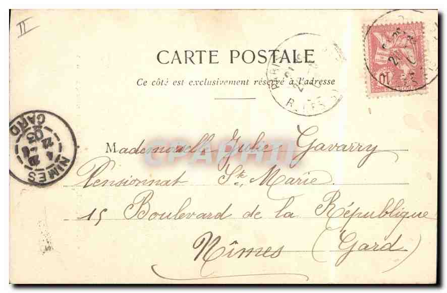 CPA Paris Eglise Saint Etienne du Mont — Verso