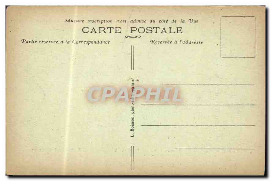 CPA Paris La Bastille en 1725 — Rückseite