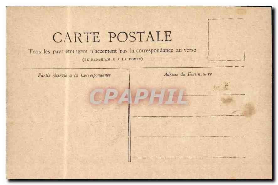 CPA Paris La Place de la Concorde — Rückseite