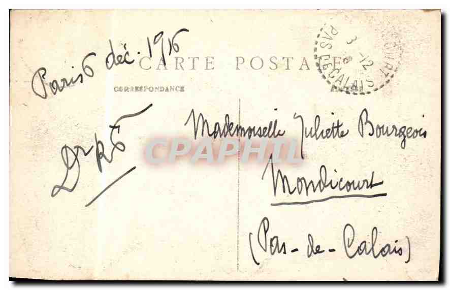 CPA Paris Bois de Boulogne Etang de Longchamp — Rückseite