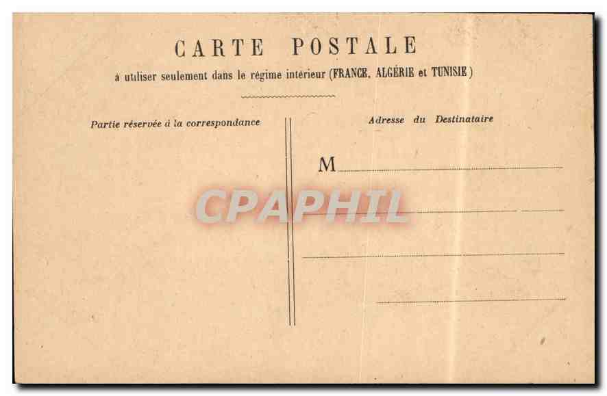 CPA Paris Chambre des Deputes — Rückseite