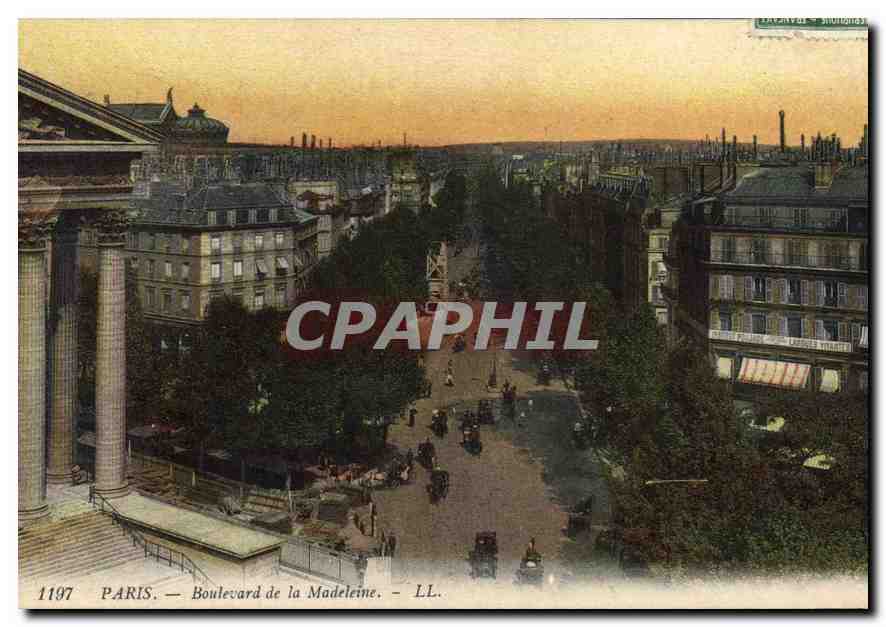 CPA Paris Boulevard de la Madeleine