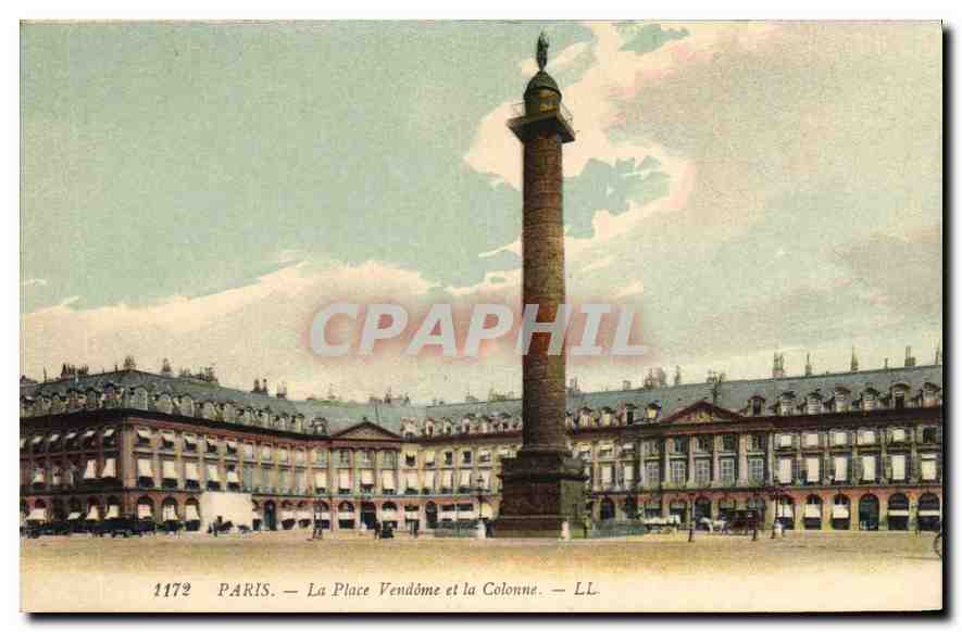 CPA Paris La Place  Vendome et la Colonne