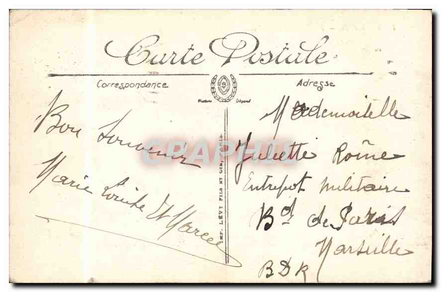 CPA Paris La Madeleine — Verso