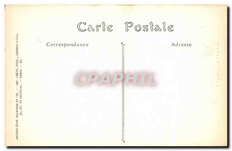CPA Paris Notre Dame — Rückseite