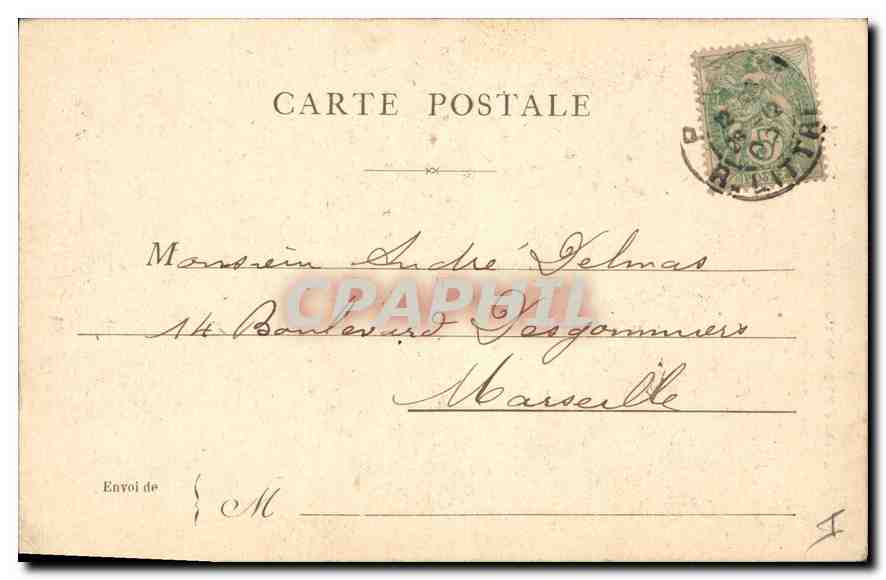 CPA Paris la Bastille Colonne du Juillet — Rückseite