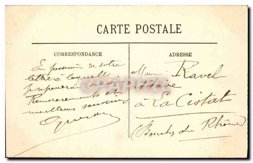 CPA Paris Le Jardin du Luxembourg — Rückseite