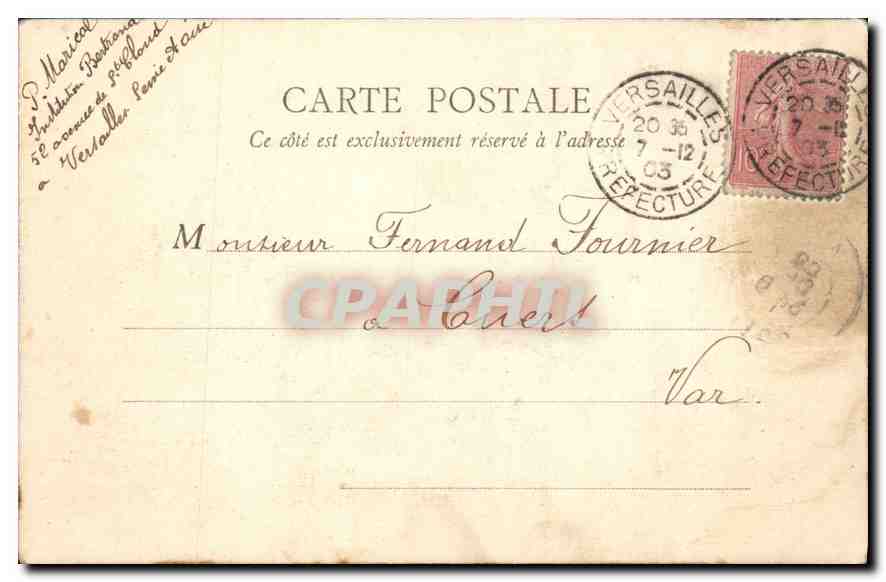 CPA Paris Cathedrale Notre Dame — Verso