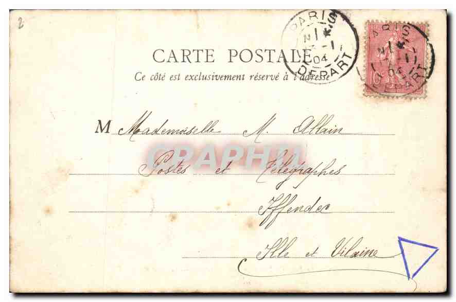 CPA Les Bois de Boulogne en Automne Le Parc Catelan — Rückseite