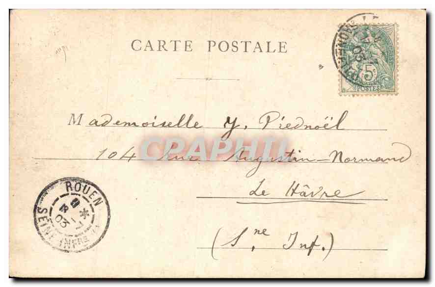 CPA Paris L'Hotel de Ville — Rückseite