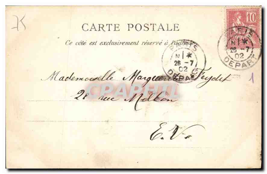 CPA Paris La Taumachie — Rückseite