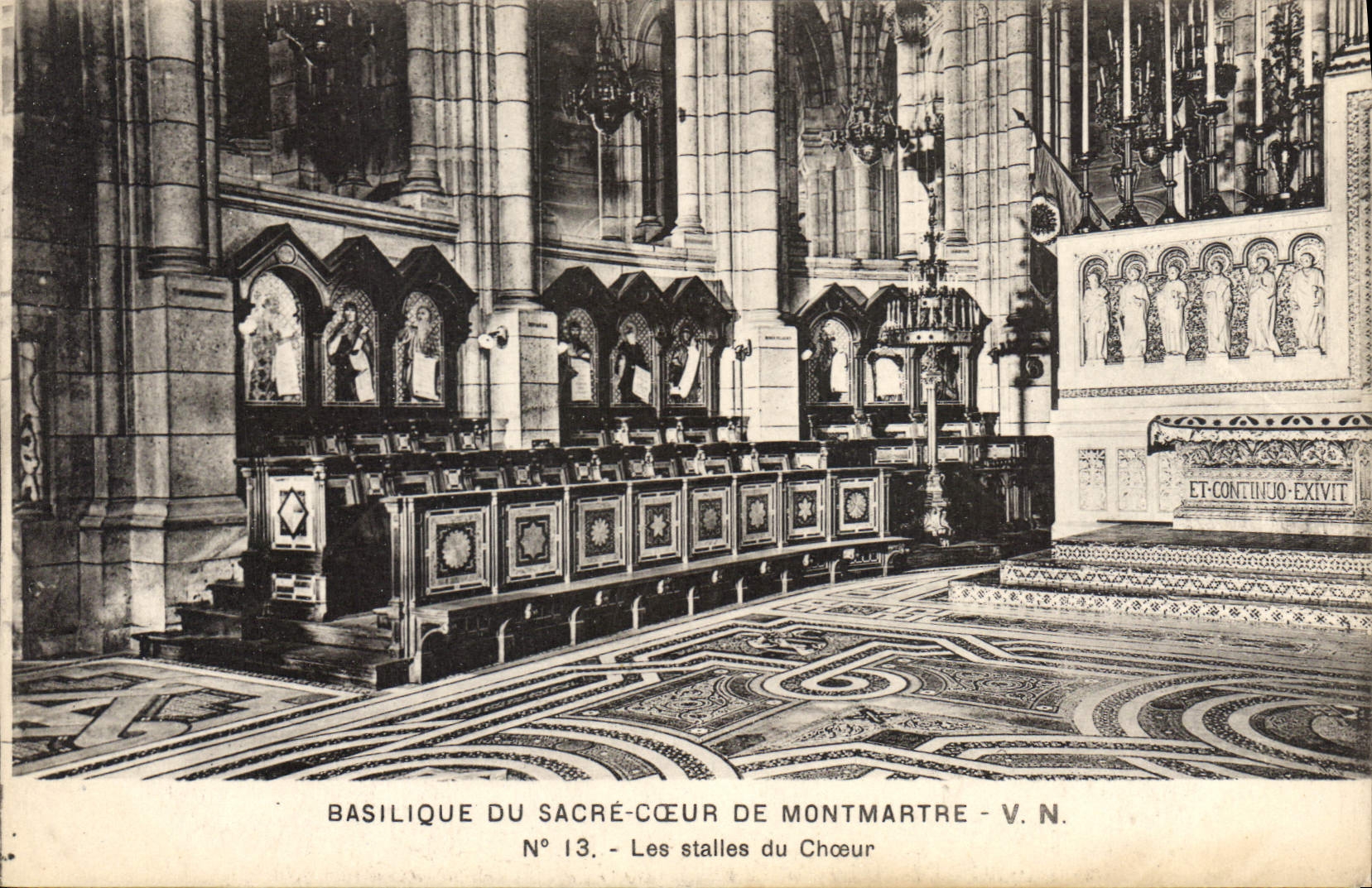 CPA Basilique du Sacre Couer de Montmartre Les Stalle du Choeur