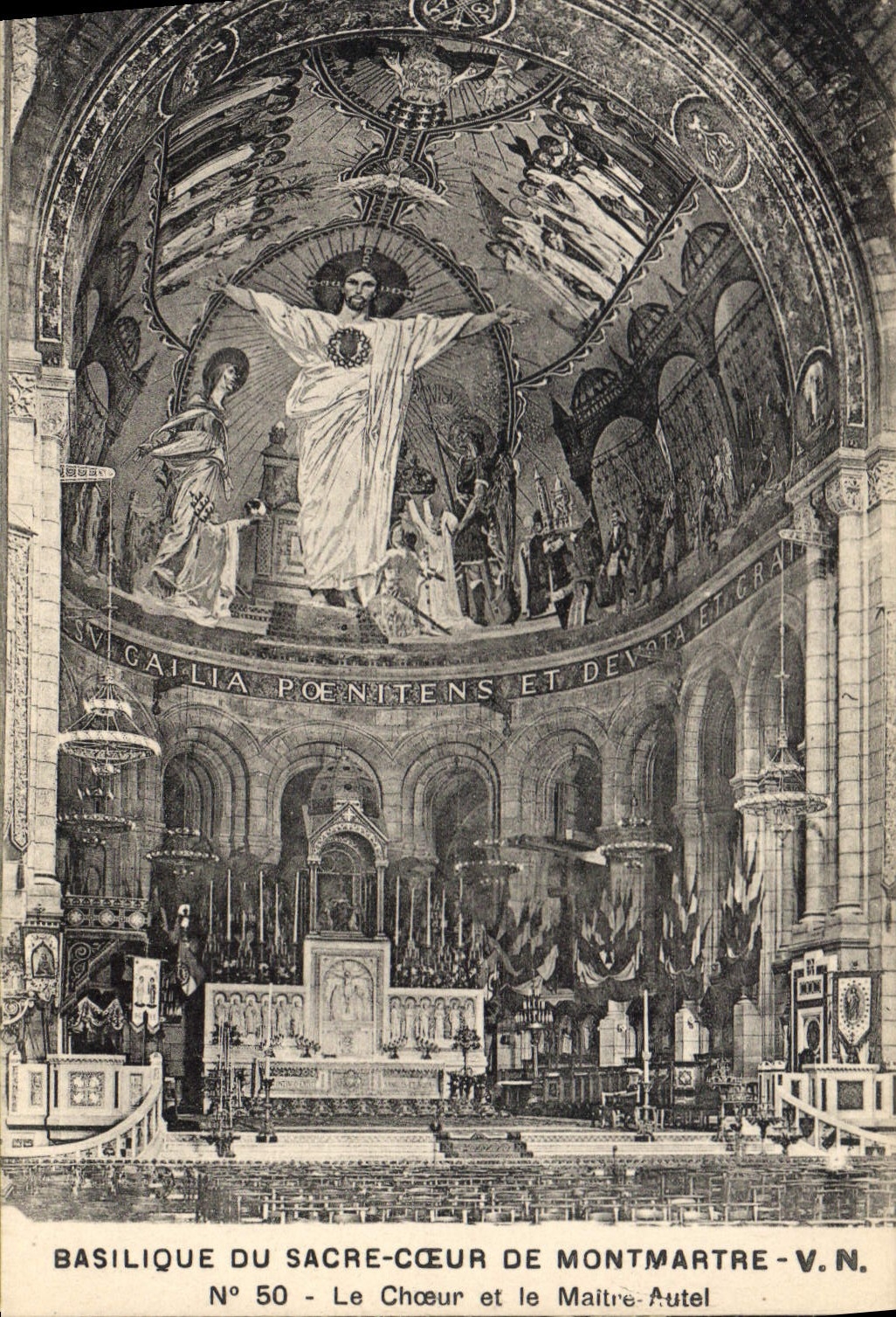 CPA Basilique du Sacre Couer de Montmartre Le Choeur et le Maitre Autel