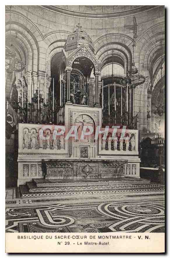 CPA Paris Basilique du Sacre Couer Le Maitre Autel