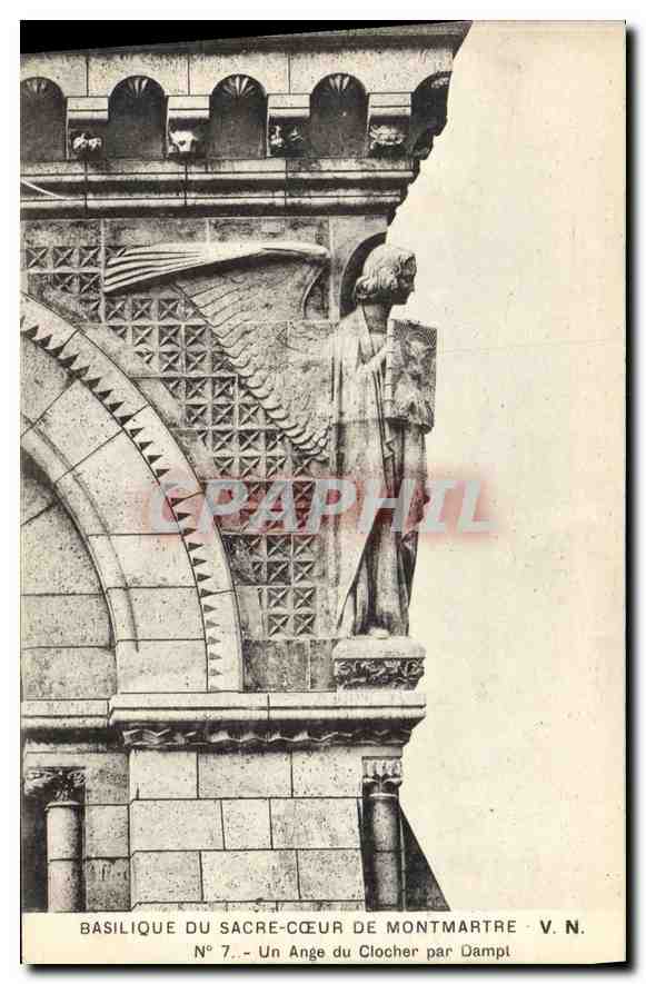 CPA Basilique du Sacre Couer Montmartre Un Ange du Clocher par Dampl
