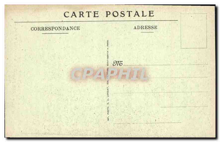 CPA Basilique du Sacre Couer Montmartre La Nef — Rückseite