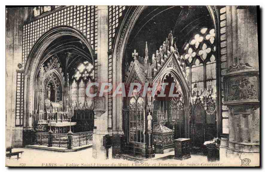 CPA Paris Eglise Saint Etienne du Mont Chapelle et Tombeau de Sainte Genevieve